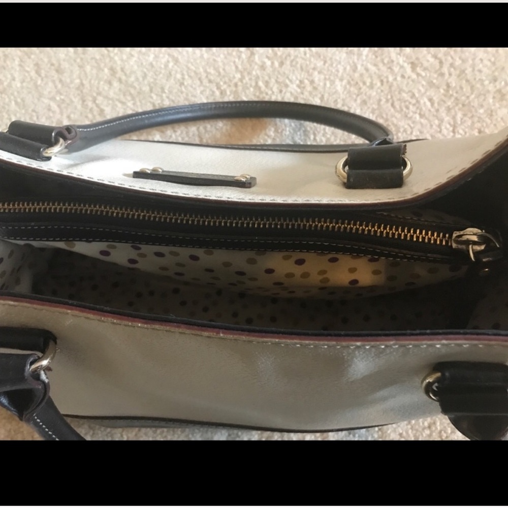 Kate Spade purse, black and cream - Picture 3 of 5
